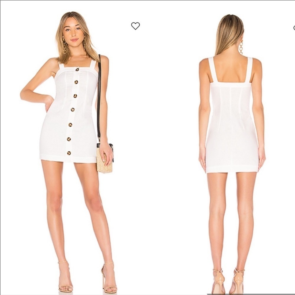 LPA revolve | Button Up Tank linen Dress